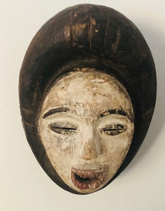 African Fang mask, 20th century painted wood - Lyklema Fine Art