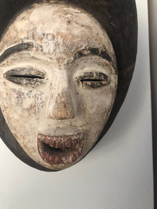 African Fang mask, 20th century painted wood - Lyklema Fine Art