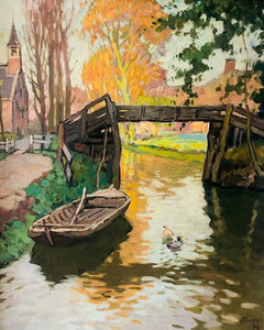 Ben Viegers, A view of Giethoorn - Lyklema Fine Art