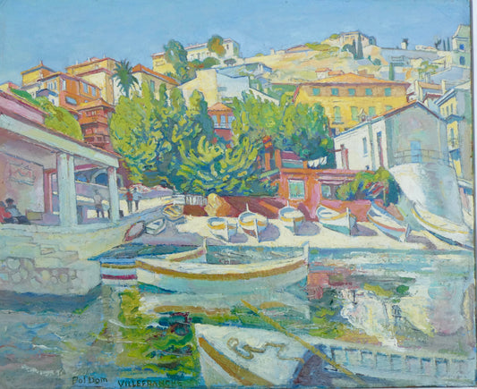 Pol Dom, A view of Villefranche-sur-Mer - Lyklema Fine Art