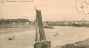 Georg Hambüchen, Moored vessel near Nieuwpoort, - Lyklema Fine Art