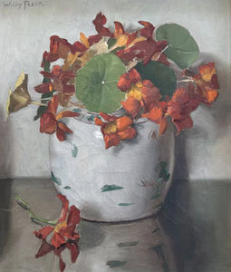 Willy Fleur, A flower still life with East Indian Cherry, - Lyklema Fine Art