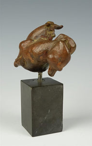 Wim Steins, Bronze sculpture of a Bull - Lyklema Fine Art