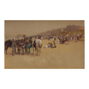 John Atkinson, Whitley Sands in Summer - for sale at Lyklema Fine Art