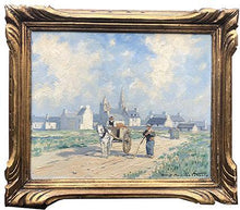 Load image into Gallery viewer, Henry Maurice Cahours, Peasants on a Country Road, Brittany - for sale at Lyklema Fine Art
