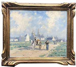 Henry Maurice Cahours, Peasants on a Country Road, Brittany - for sale at Lyklema Fine Art