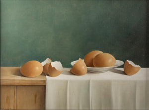 Tony de Wolf, Still life with Eggs - for sale at Lyklema Fine Art