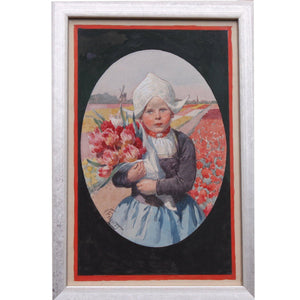 Karl Feiertag, Flower Girl - for sale at Lyklema Fine Art