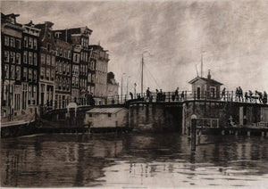 Willem Witsen, A view on Kraansluis Amsterdam - for sale at Lyklema Fine Art