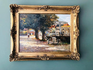 Jan Harm Weijns, Brug bij Katwijk aan den Rijn - for sale at Lyklema Fine Art