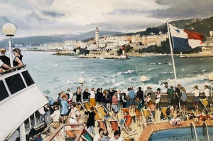 Patrice Bortoluzzi, Boattrip to Bastia, Corsica - for sale at Lyklema Fine Art