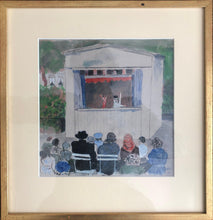 Load image into Gallery viewer, Harm Kamerlingh Onnes, Puppet show, watercolour - for sale at Lyklema Fine Art
