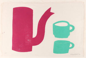 Klaas Gubbels, Coffee Pot & two mugs - for sale at Lyklema Fine Art