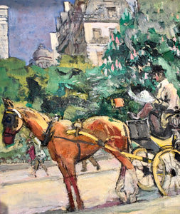 Pol Dom - Horse-drawn carriages, Paris - for sale at Lyklema Fine Art