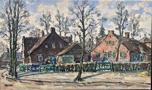 Frans Ruwel, A farm village - for sale at Lyklema Fine Art