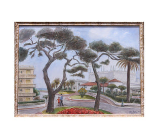 Frits Schiller, A view of Cannes - for sale at Lyklema Fine Art