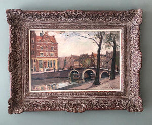 David Schulman, A view of the Brouwersgracht and Prinsengracht - for sale at Lyklema Fine Art