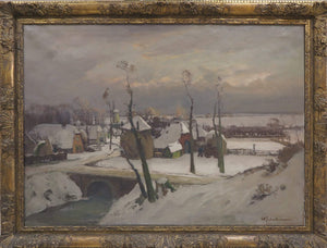 David Schulman, "Boerendorp" - for sale at Lyklema Fine Art