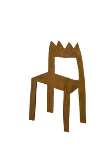 Klaas Gubbels, Chair, wooden wall sculpture - Lyklema Fine Art